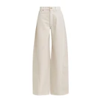 Essentiel Antwerp Off-white barrel-leg jeans - Essentiel Antwerp Pants - Colorful Belgian Design - Shop at Luxury Shoes 