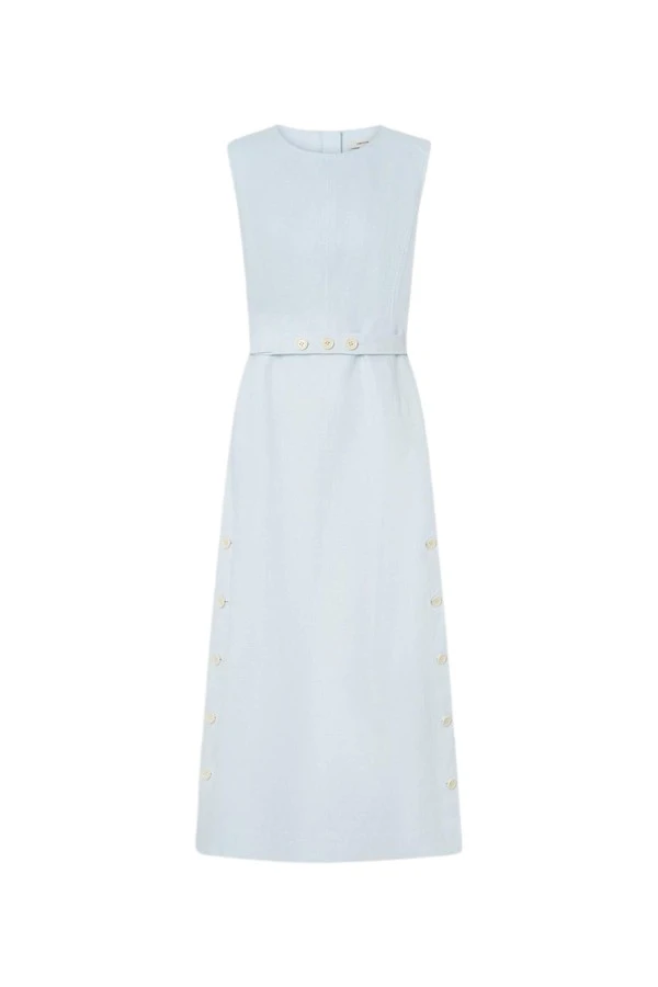 Oroton-Button-Detail-Dress86301_nobg Oroton Button Detail Dress - Oroton Dresses - Australian Heritage Luxury - Shop at Luxury Shoes