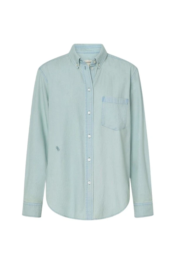 Oroton-Chambray-Shirt41717_nobg Oroton Chambray Shirt - Oroton Tops - Australian Heritage Luxury - Shop at Luxury Shoes