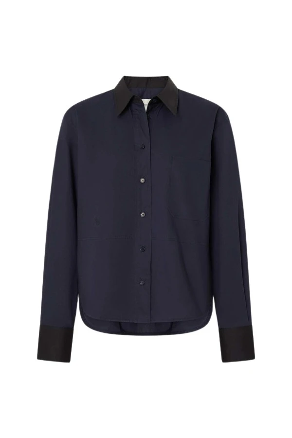 Oroton-Crisp-Poplin-Shirt-758604_nobg Oroton Crisp Poplin Shirt - Oroton Tops - Australian Heritage Luxury - Shop at Luxury Shoes