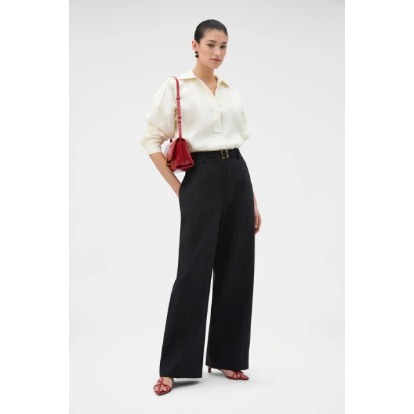 Oroton Half Placket Tunic - Oroton Tops - Australian Heritage Luxury - Shop at Luxury Shoes 