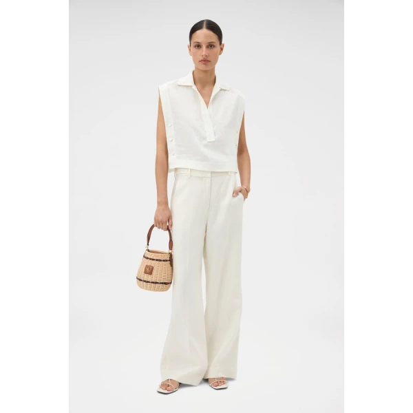 Oroton Side Button Top - Oroton Tops - Australian Heritage Luxury - Shop at Luxury Shoes 