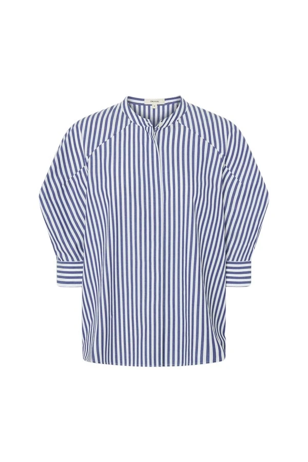 Oroton-Sleeve-Detail-Stripe-Shirt28419_nobg Oroton Sleeve Detail Stripe Shirt - Oroton Tops - Australian Heritage Luxury - Shop at Luxury Shoes