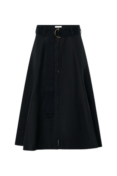 Oroton Zip Midi Skirt - Oroton Skirts - Australian Heritage Luxury - Shop at Luxury Shoes 
