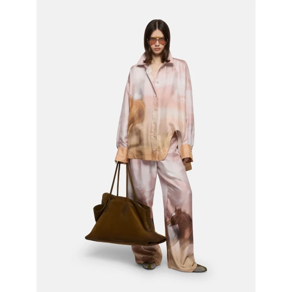 The Attico Pink Shades Long Pant - The Attico Pants - Designed by Gilda Ambrosio & Giorgia Tordini - Shop at Luxury Shoes 