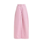 Essentiel Antwerp Pink barrel-leg jeans - Essentiel Antwerp Pants - Colorful Belgian Design - Shop at Luxury Shoes 