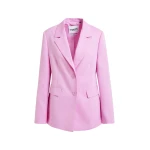 Essentiel Antwerp Pink single-breasted blazer - Essentiel Antwerp Jackets - Colorful Belgian Design - Shop at Luxury Shoes 