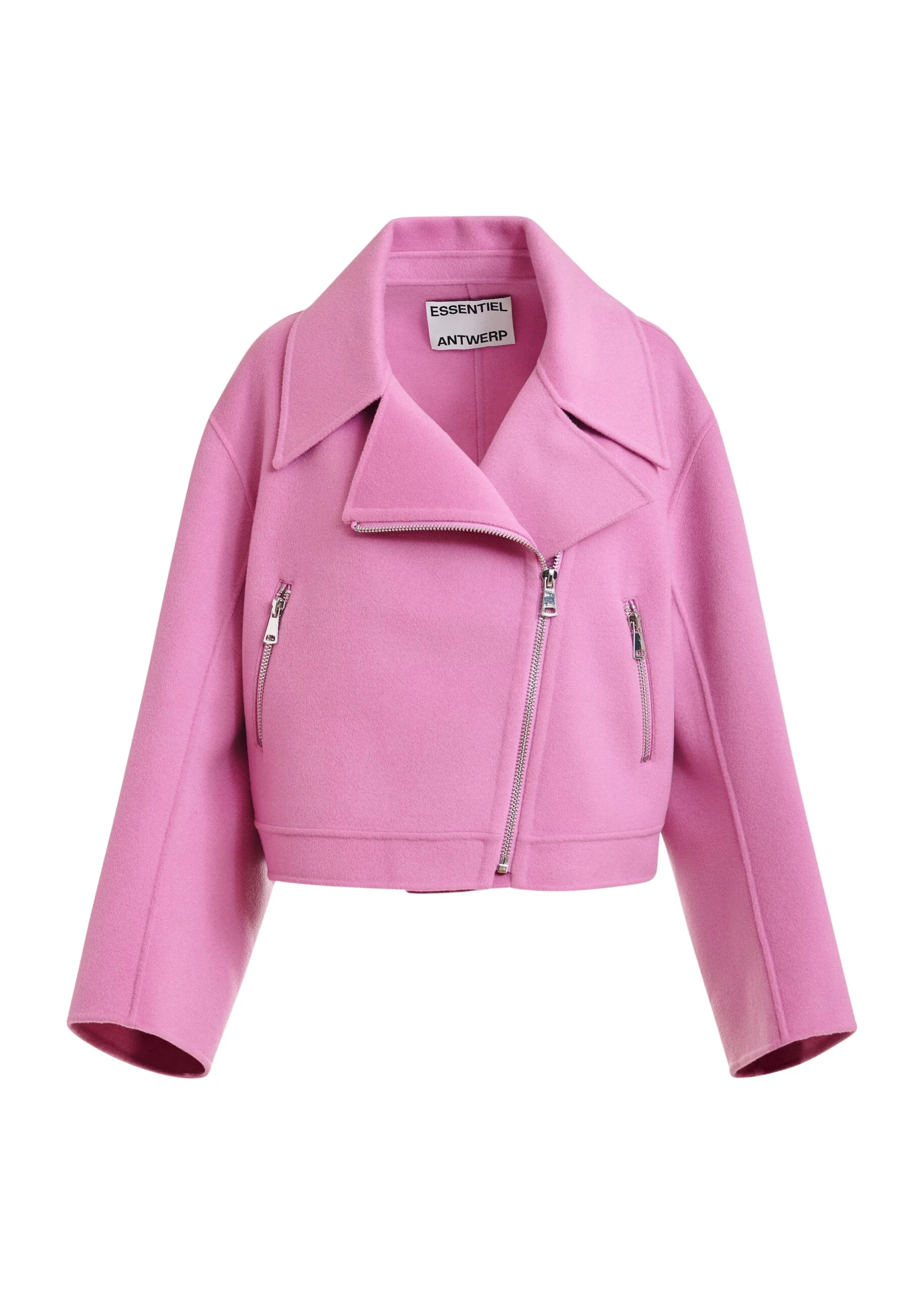 Pink-wool-double-faced-jacket-Essentiel-Antwerp-Jackets-scaled53575_nobg Essentiel Antwerp Pink wool double-faced jacket - Essentiel Antwerp Jackets - Colorful Belgian Design - Shop at Luxury Shoes