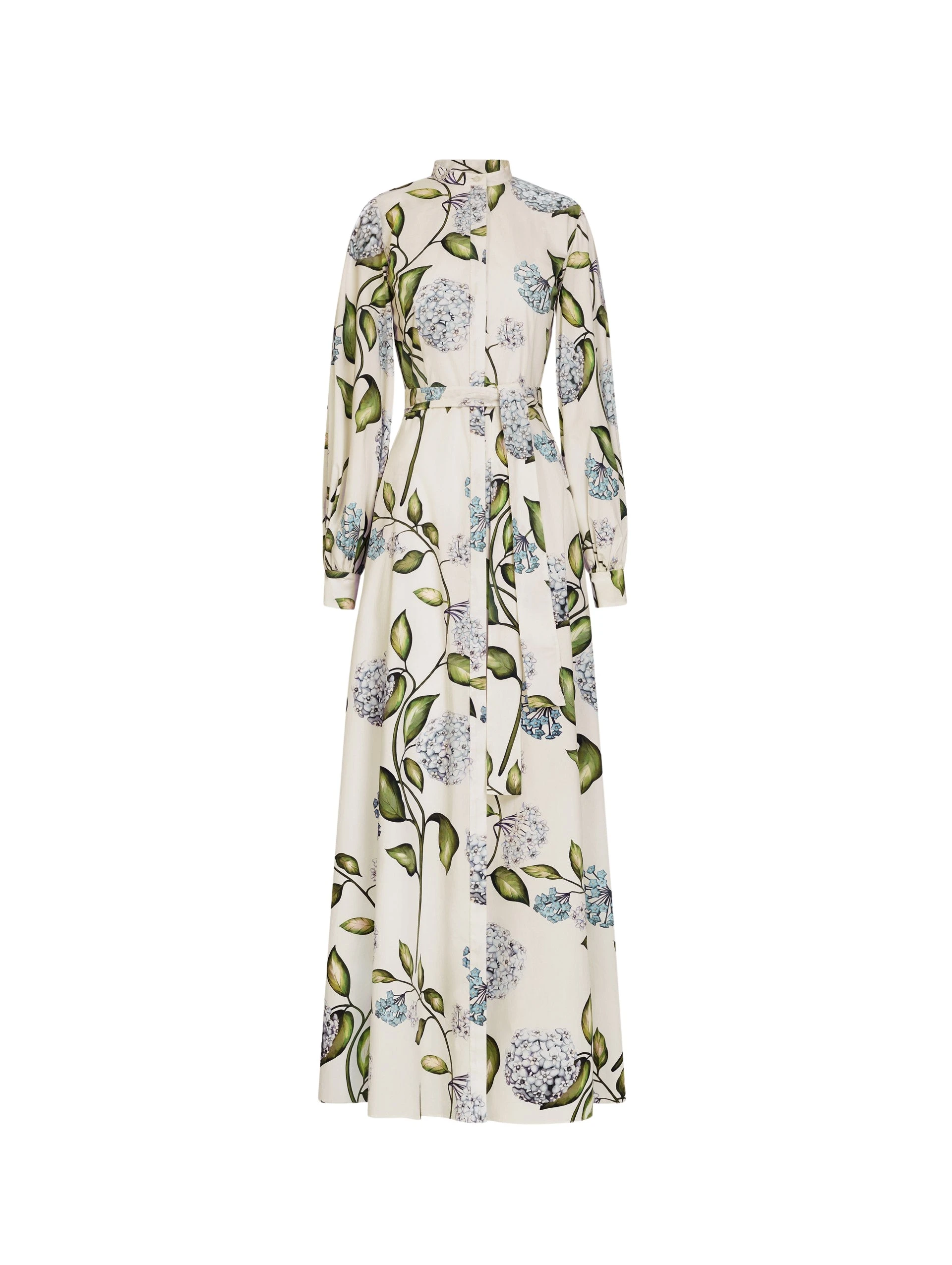 Porcelain-Flower-Cotton-Poplin-Caftan-Oscar-de-la-Renta-Dresses49830_nobg Oscar de la Renta Porcelain Flower Cotton Poplin Caftan - Oscar de la Renta Dresses - American Couture - Shop at Luxury Shoes