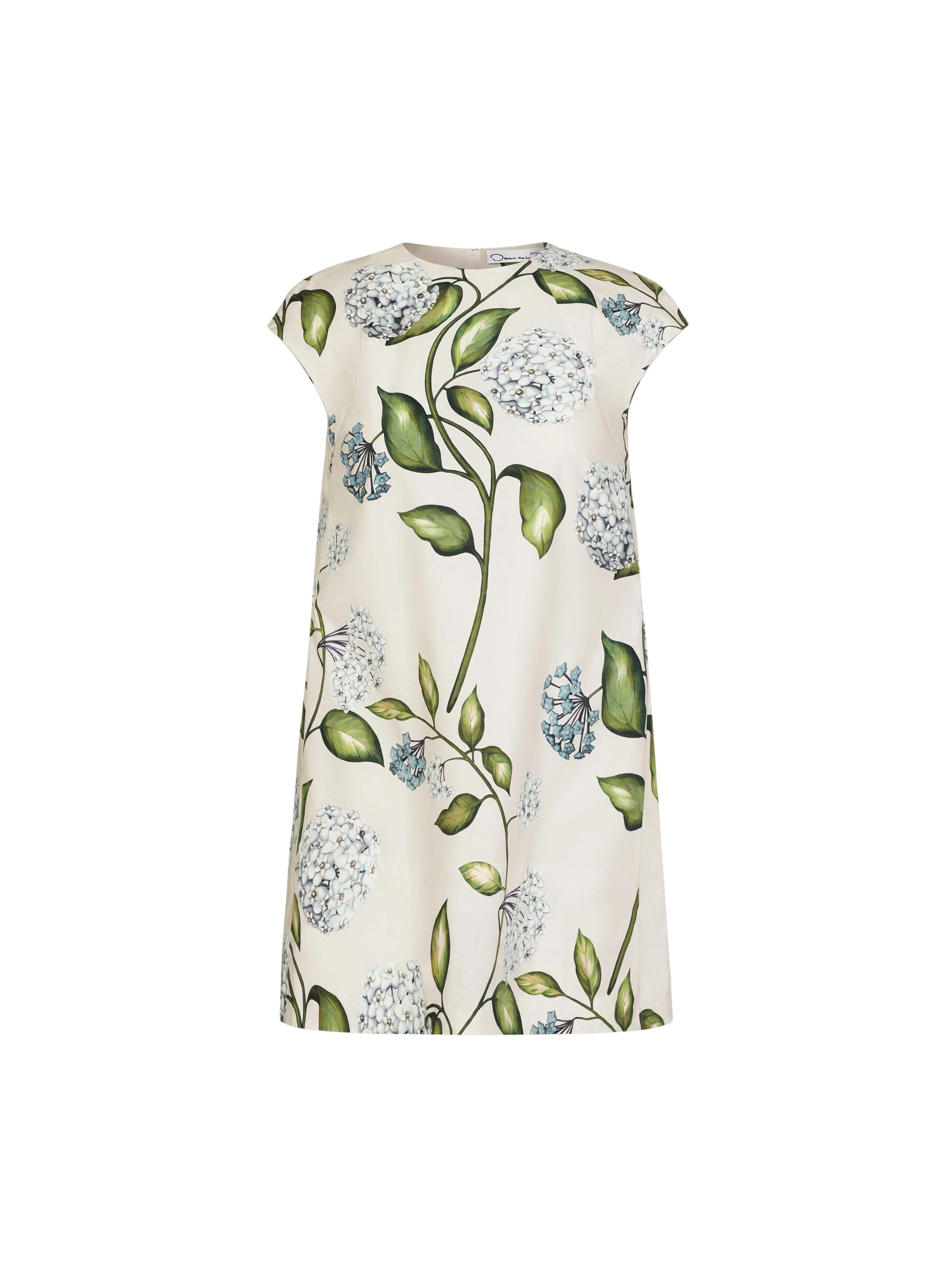 Porcelain-Flower-Cotton-Poplin-Mini-Dress-Oscar-de-la-Renta-Dresses30389_nobg Oscar de la Renta Porcelain Flower Cotton Poplin Mini Dress - Oscar de la Renta Dresses - American Couture - Shop at Luxury Shoes