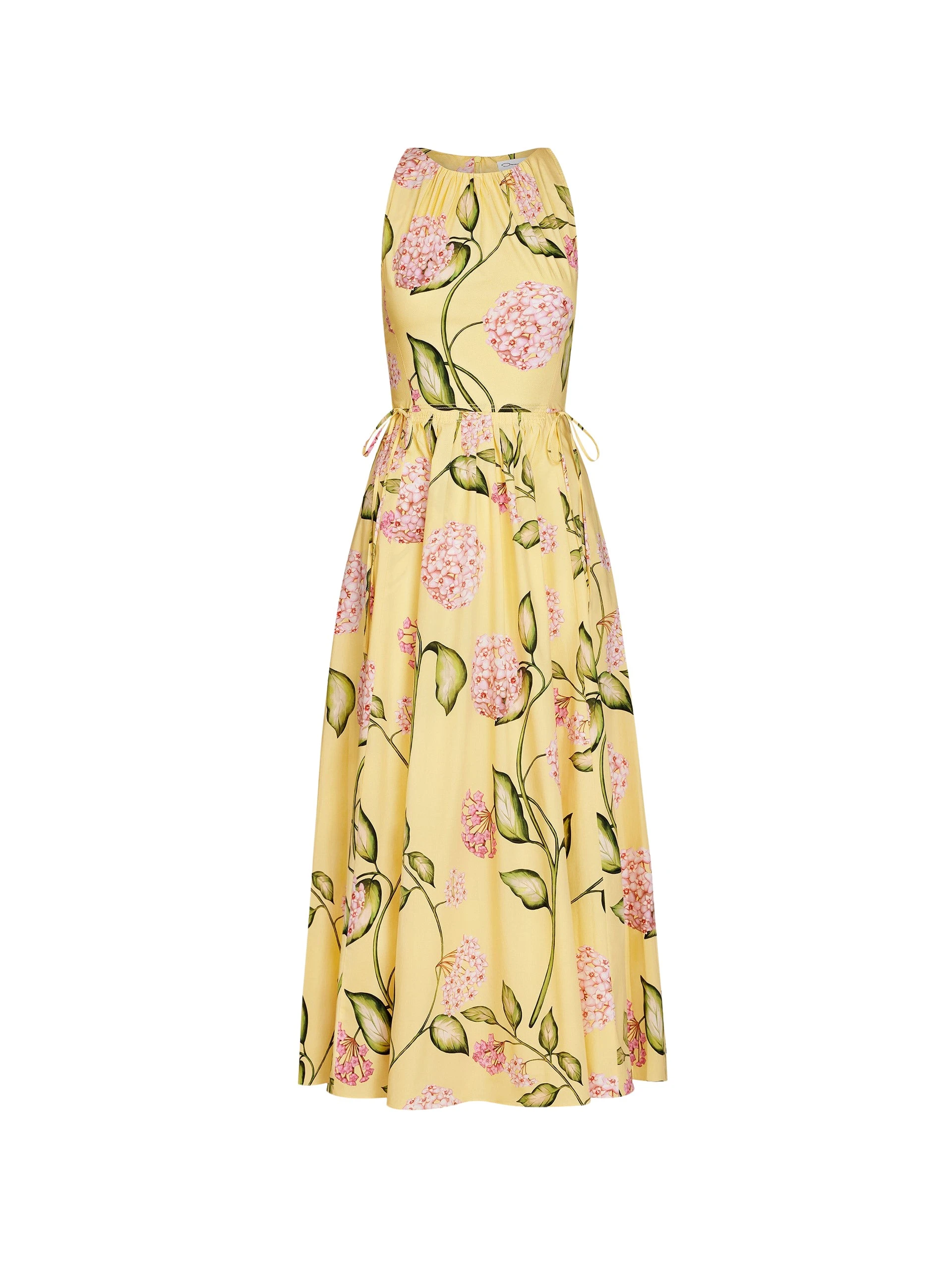 Porcelain-Flower-Cotton-Poplin-Pleated-Dress-Oscar-de-la-Renta-Dresses34507_nobg Oscar de la Renta Porcelain Flower Cotton Poplin Pleated Dress - Oscar de la Renta Dresses - American Couture - Shop at Luxury Shoes