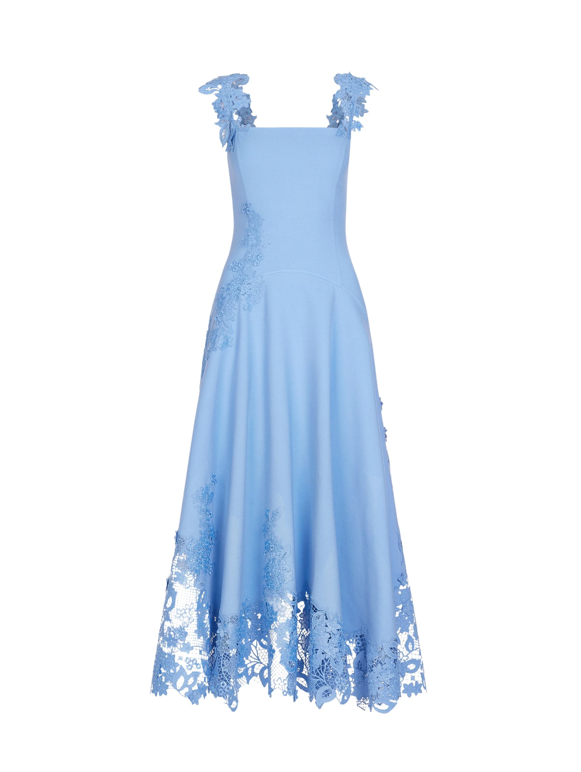 Porcelain-Flower-Guipure-Dress-Oscar-de-la-Renta-Dresses49079_nobg Oscar de la Renta Porcelain Flower Guipure Dress - Oscar de la Renta Dresses - American Couture - Shop at Luxury Shoes