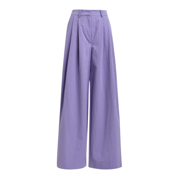 Essentiel Antwerp Purple pleated wide-leg pants - Essentiel Antwerp Pants - Colorful Belgian Design - Shop at Luxury Shoes 