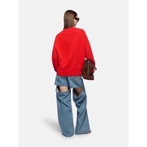 The Attico Red Sweater - The Attico Knitwear - Designed by Gilda Ambrosio & Giorgia Tordini - Shop at Luxury Shoes 