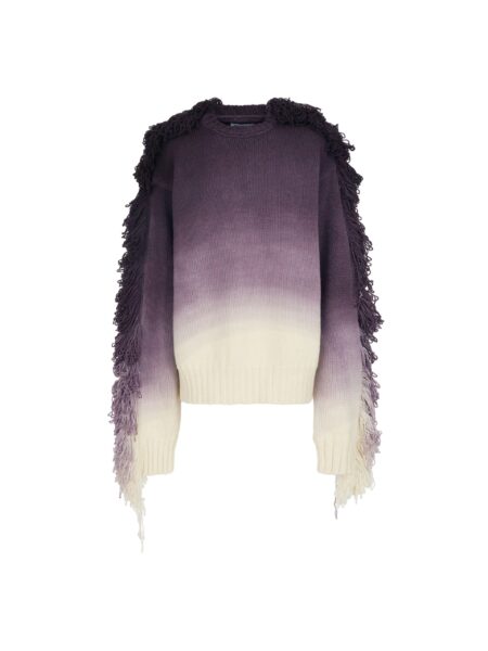 The Attico "Rundie" Purple Multishades Sweater - The Attico Knitwear - Designed by Gilda Ambrosio & Giorgia Tordini - Shop at Luxury Shoes 