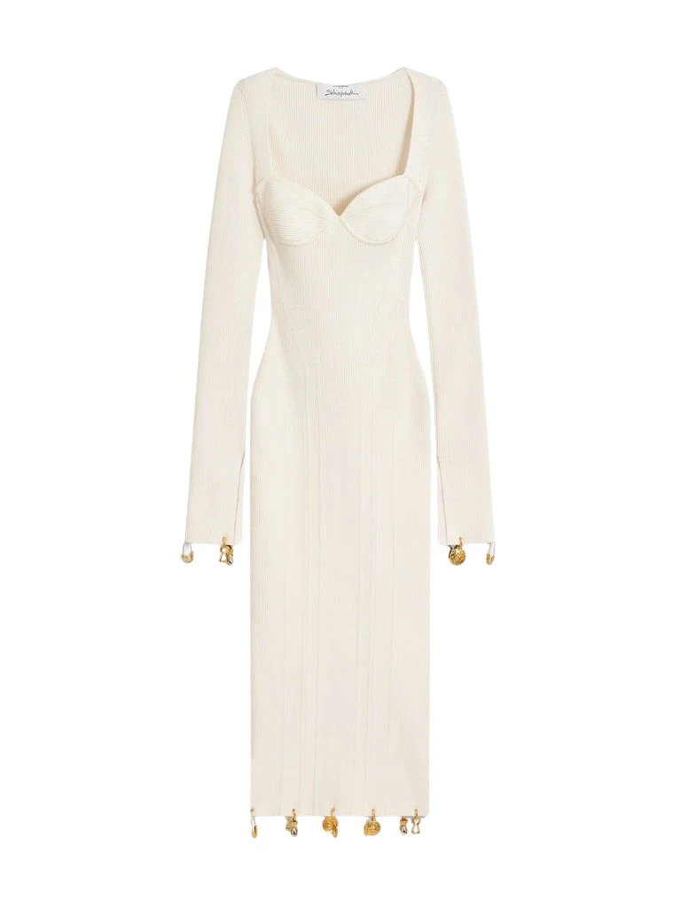 Schiaparelli-Anatomical-Charms-Knitted-Dress-396554_nobg Schiaparelli Anatomical Charms Knitted Dress Dresses in Schiaparelli Authentic Luxury Fashion at Luxury Shoes