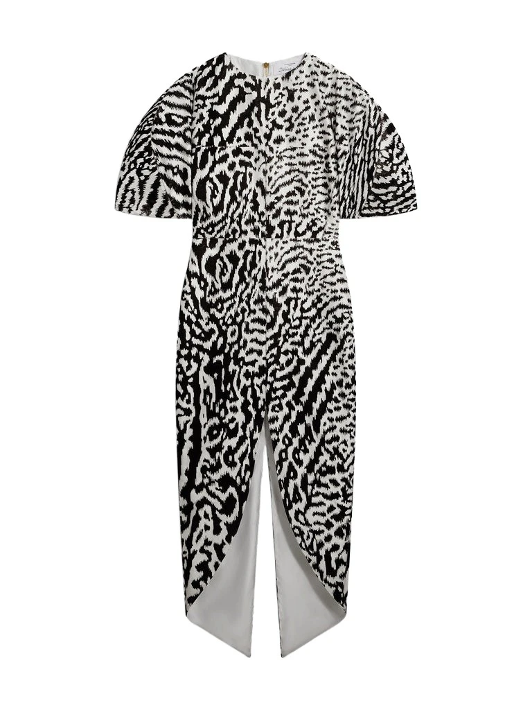 Schiaparelli-Animal-Print-Midi-Dress62993_nobg Schiaparelli Animal Print Midi Dress Dresses in Schiaparelli Authentic Luxury Fashion at Luxury Shoes