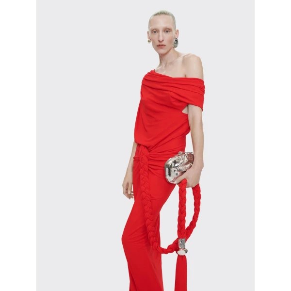 Schiaparelli Asymmetrical Draped Top Tops in Schiaparelli Authentic Luxury Fashion at Luxury Shoes 