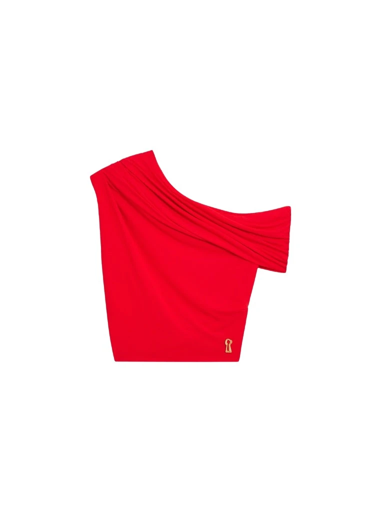 Schiaparelli-Asymmetrical-Draped-Top-396775_nobg Schiaparelli Asymmetrical Draped Top Tops in Schiaparelli Authentic Luxury Fashion at Luxury Shoes