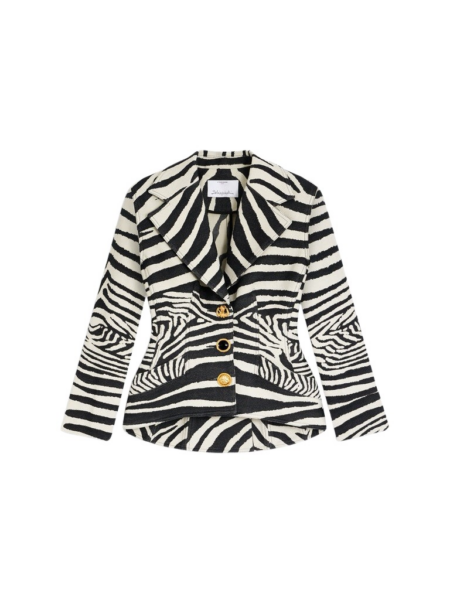 Schiaparelli Basque Zebra Jacket Jackets in Schiaparelli Authentic Luxury Fashion at Luxury Shoes 