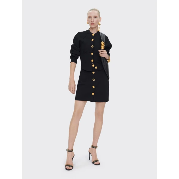 Schiaparelli Bijoux Buttons Miniskirt Skirts in Schiaparelli Authentic Luxury Fashion at Luxury Shoes 