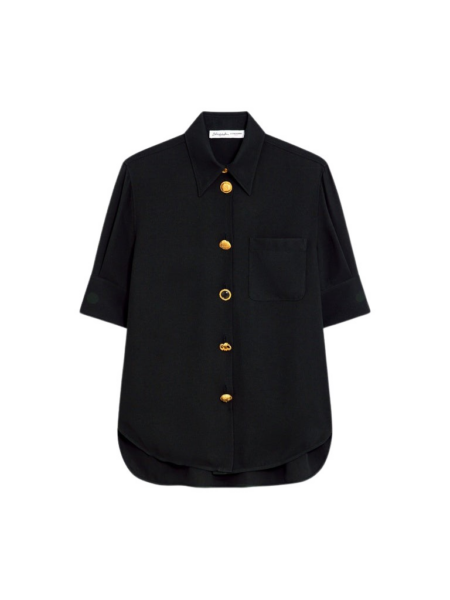 Schiaparelli Bijoux Buttons Short-Sleeved Shirt Tops in Schiaparelli Authentic Luxury Fashion at Luxury Shoes 