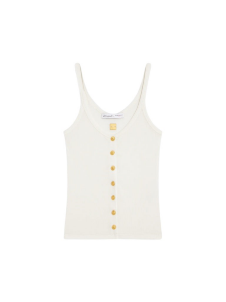 Schiaparelli Bijoux Buttons Tank Top Tops in Schiaparelli Authentic Luxury Fashion at Luxury Shoes 