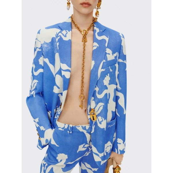 Schiaparelli Bodies Padlock Jacket Jackets in Schiaparelli Authentic Luxury Fashion at Luxury Shoes 