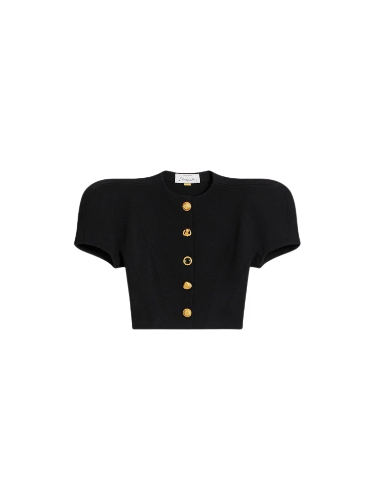 Schiaparelli-Broad-Shoulder-Cardigan37193_nobg Schiaparelli Broad Shoulder Cardigan Knitwear in Schiaparelli Authentic Luxury Fashion at Luxury Shoes