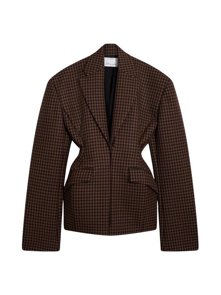 Schiaparelli-Broad-Shoulders-Jacket42531_nobg Schiaparelli Broad Shoulders Jacket Jackets in Schiaparelli Authentic Luxury Fashion at Luxury Shoes