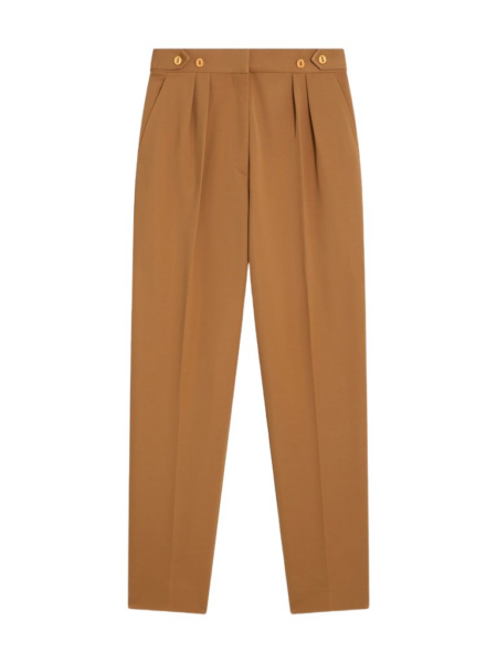 Schiaparelli Cigarette Pleated Pants Pants in Schiaparelli Authentic Luxury Fashion at Luxury Shoes 
