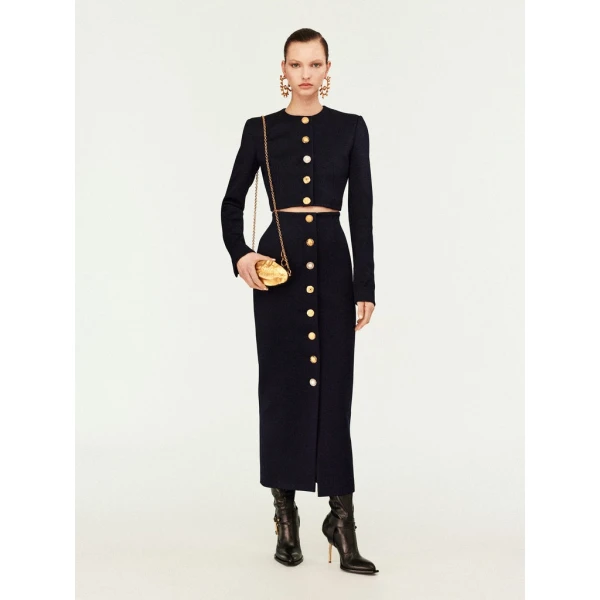Schiaparelli Collarless Short Jacket Jackets in Schiaparelli Authentic Luxury Fashion at Luxury Shoes 