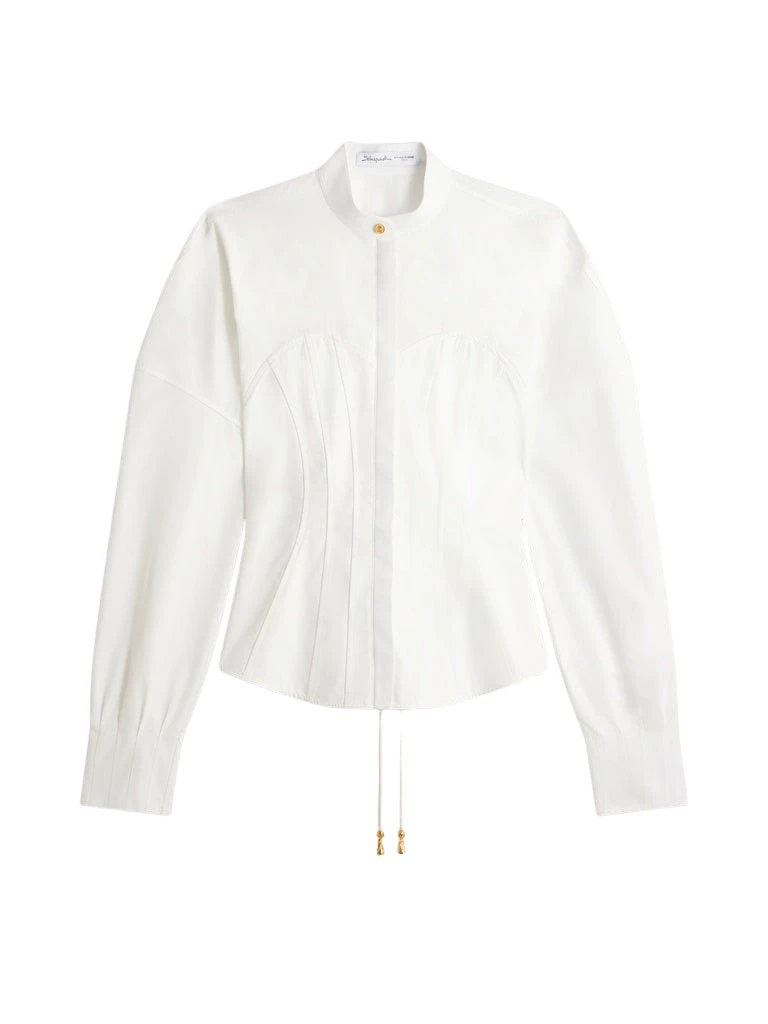 Schiaparelli-Corset-Shirt93349_nobg Schiaparelli Corset Shirt Tops in Schiaparelli Authentic Luxury Fashion at Luxury Shoes