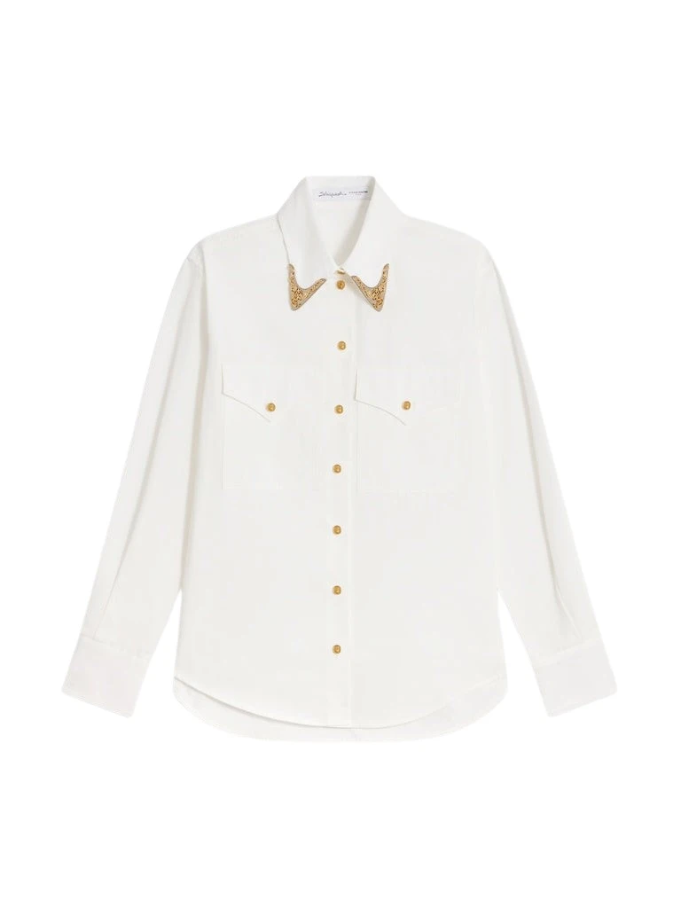 Schiaparelli-Cowboy-Shirt-360097_nobg Schiaparelli Cowboy Shirt Tops in Schiaparelli Authentic Luxury Fashion at Luxury Shoes