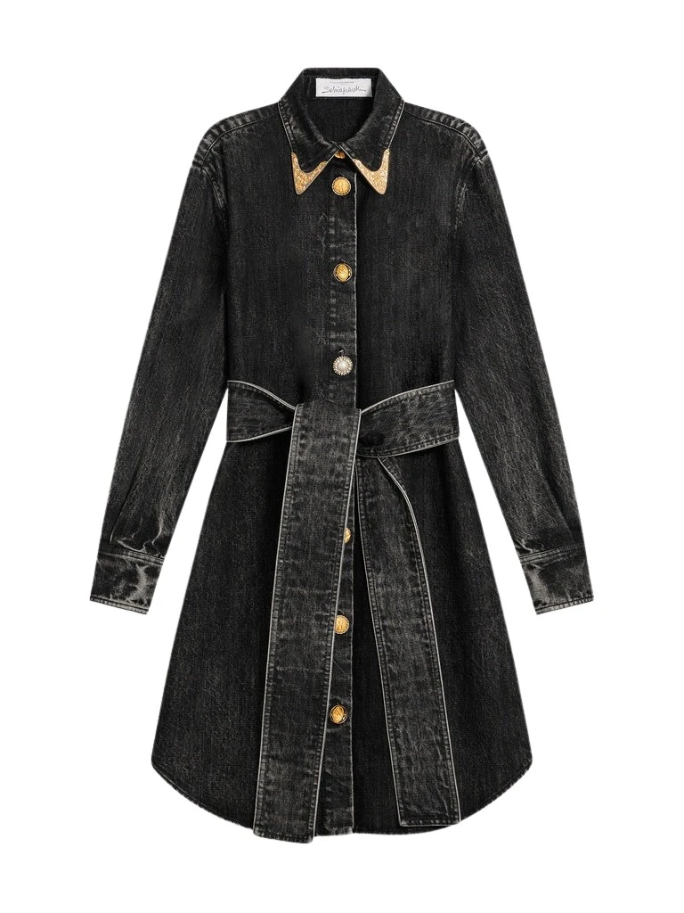 Schiaparelli-Cowboy-Shirt-Dress95467_nobg Schiaparelli Cowboy Shirt Dress Dresses in Schiaparelli Authentic Luxury Fashion at Luxury Shoes