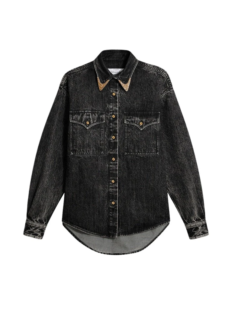 Schiaparelli-Cowboy-Shirt21769_nobg Schiaparelli Cowboy Shirt Tops in Schiaparelli Authentic Luxury Fashion at Luxury Shoes