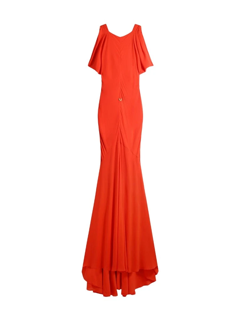 Schiaparelli-Cowl-Backless-Dress-320763_nobg Schiaparelli Cowl Backless Dress Dresses in Schiaparelli Authentic Luxury Fashion at Luxury Shoes