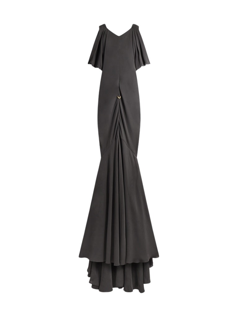 Schiaparelli-Cowl-Backless-Dress29114_nobg Schiaparelli Cowl Backless Dress Dresses in Schiaparelli Authentic Luxury Fashion at Luxury Shoes