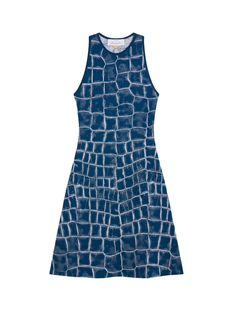 Schiaparelli-Crocodile-Jacquard-Dress19679_nobg Schiaparelli Crocodile Jacquard Dress Dresses in Schiaparelli Authentic Luxury Fashion at Luxury Shoes