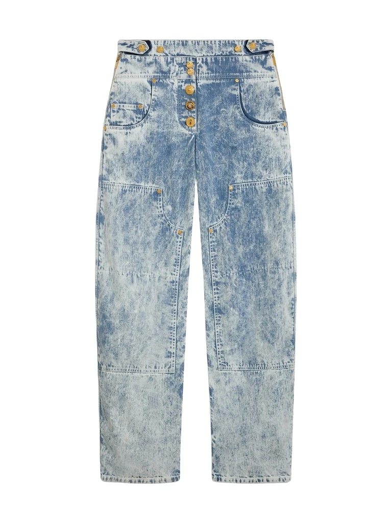 Schiaparelli-Denim-Cowboy-Pants99876_nobg Schiaparelli Denim Cowboy Pants Pants in Schiaparelli Authentic Luxury Fashion at Luxury Shoes