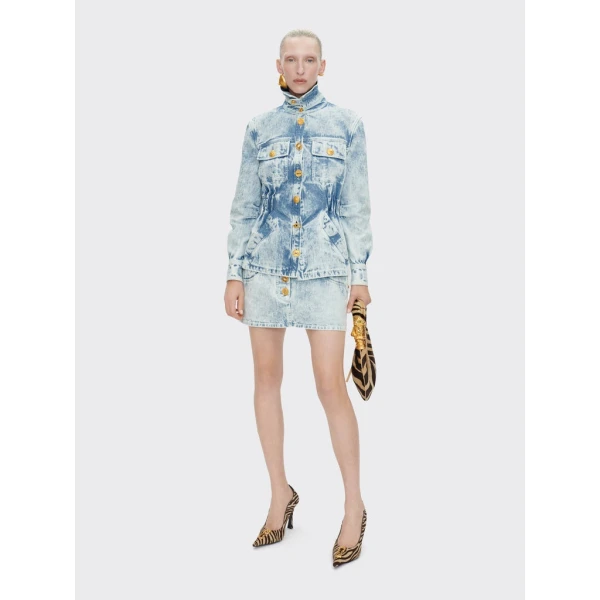 Schiaparelli Denim Miniskirt Skirts in Schiaparelli Authentic Luxury Fashion at Luxury Shoes 