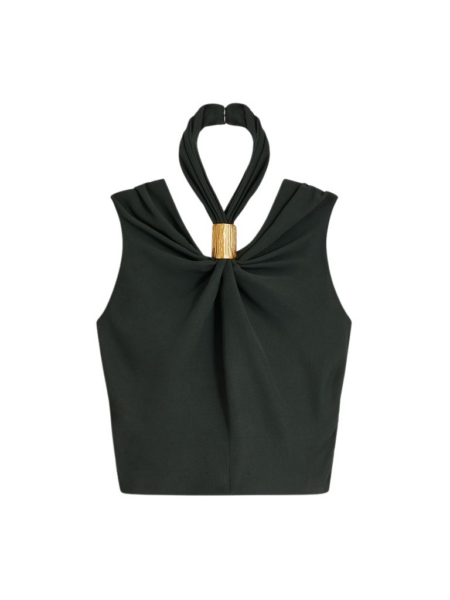 Schiaparelli Draped Bijou Top Tops in Schiaparelli Authentic Luxury Fashion at Luxury Shoes 