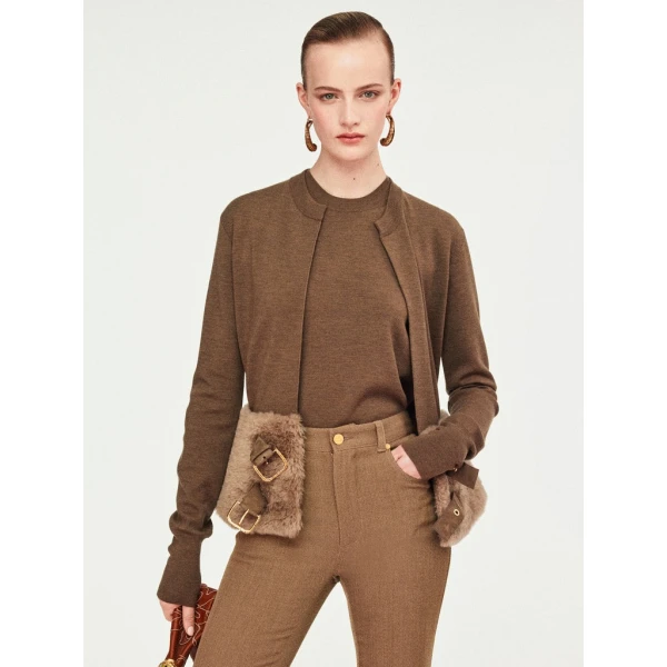 Schiaparelli Dual-Material Cardigan Knitwear in Schiaparelli Authentic Luxury Fashion at Luxury Shoes 