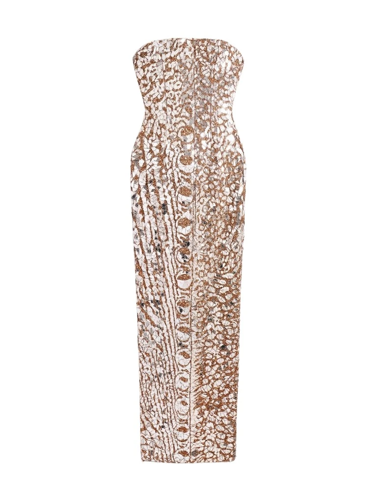 Schiaparelli-Embroidered-Bustier-Dress70580_nobg Schiaparelli Embroidered Bustier Dress Dresses in Schiaparelli Authentic Luxury Fashion at Luxury Shoes