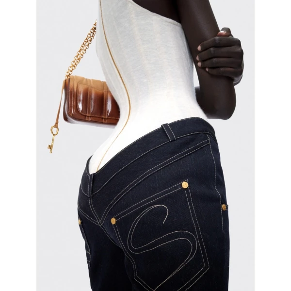 Schiaparelli Extreme Cut-Out Denim Pants Pants in Schiaparelli Authentic Luxury Fashion at Luxury Shoes 