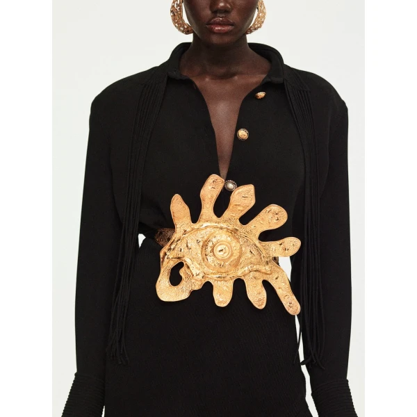 Schiaparelli Fringed Cowboy Shirt Tops in Schiaparelli Authentic Luxury Fashion at Luxury Shoes 