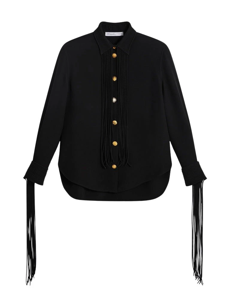Schiaparelli-Fringed-Cowboy-Shirt53055_nobg Schiaparelli Fringed Cowboy Shirt Tops in Schiaparelli Authentic Luxury Fashion at Luxury Shoes