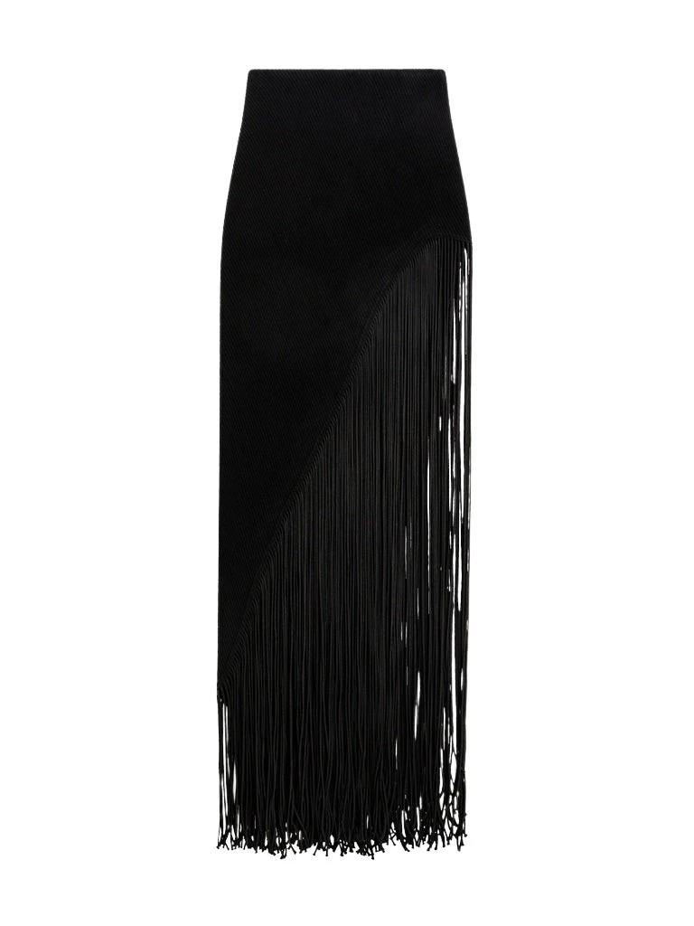 Schiaparelli-Fringed-Pencil-Skirt95847_nobg Schiaparelli Fringed Pencil Skirt Skirts in Schiaparelli Authentic Luxury Fashion at Luxury Shoes