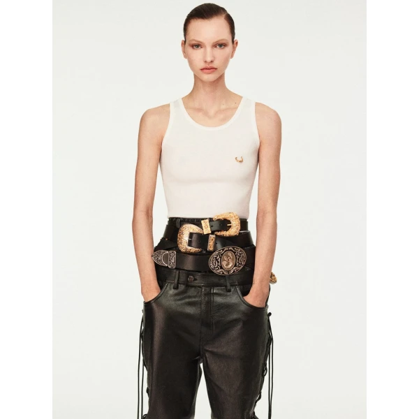 Schiaparelli High-Waisted Lace-Up Pants Pants in Schiaparelli Authentic Luxury Fashion at Luxury Shoes 