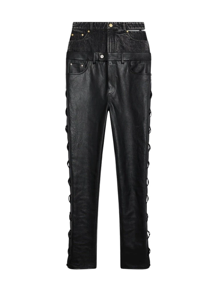 Schiaparelli-High-Waisted-Lace-Up-Pants32591_nobg Schiaparelli High-Waisted Lace-Up Pants Pants in Schiaparelli Authentic Luxury Fashion at Luxury Shoes